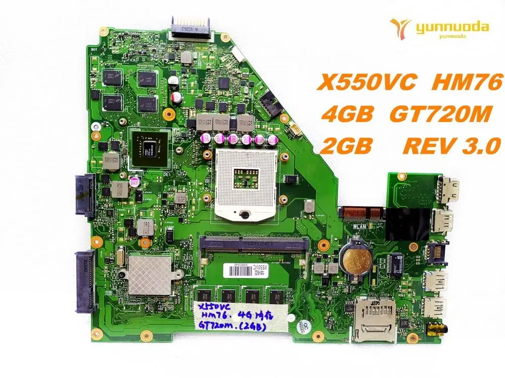  Original for ASUS X550VC laptop motherboard X550VC HM76 4GB GT720M 2GB REV 3.0 tested good free shi
