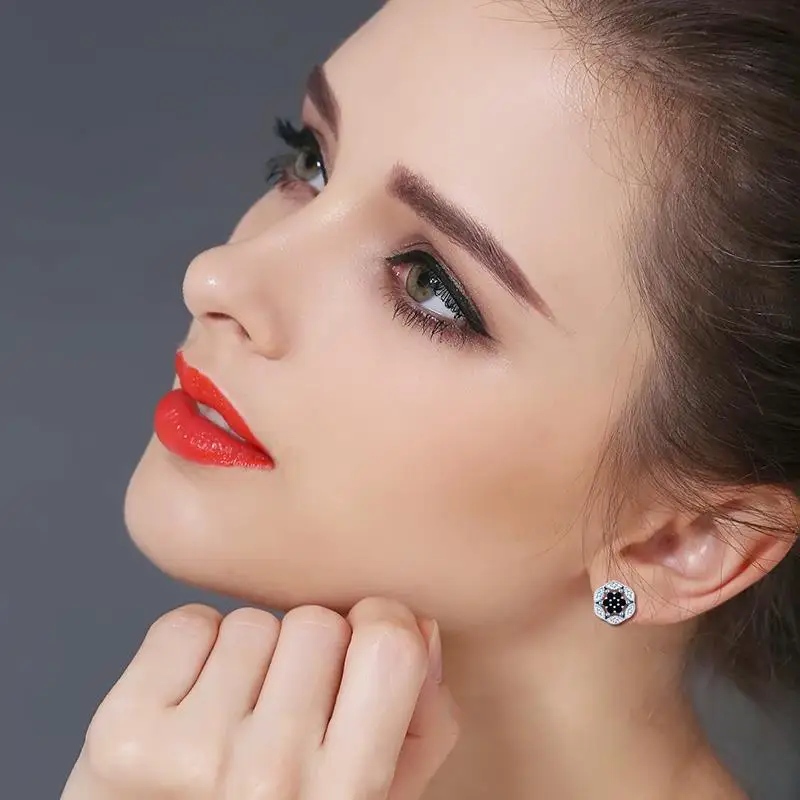 Женские серьги гвоздики из серебра 2 3 пробы 925 г|stud earrings|earrings flowerearrings for |