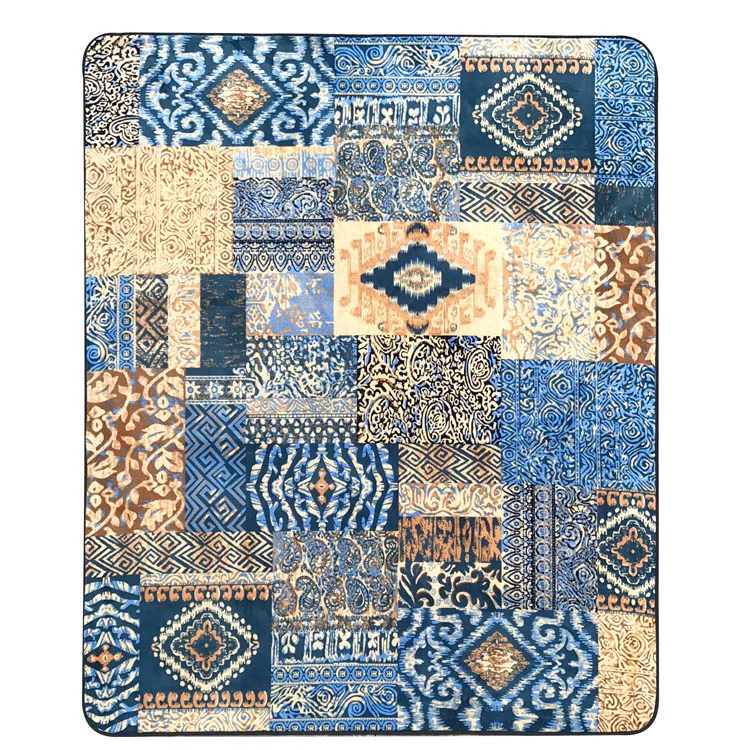 WINLIFE Средиземноморский стиль домашние ковры большой площади коврики для гостиной/чайный столик декоративные коврики моющиеся прикроватные коврики