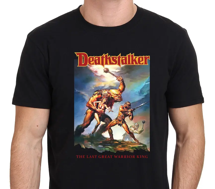 Deathstalker 80's культ классики Винтажный Фильм Мужская футболка Размер: S-M-L-XL-XXL