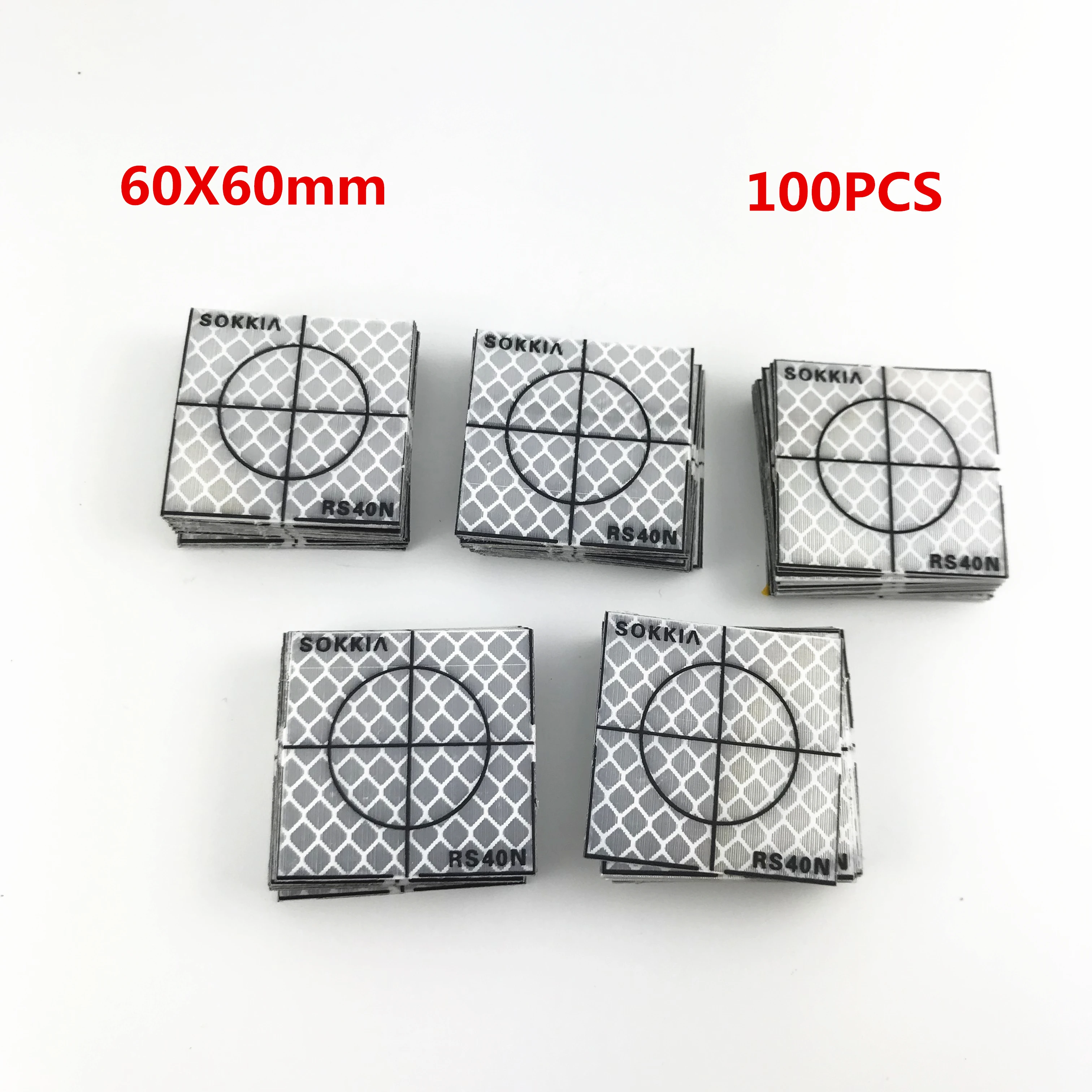 100 шт Новый отражатель Sokkia лист 60X60 мм отражающая цель для общей станции 1