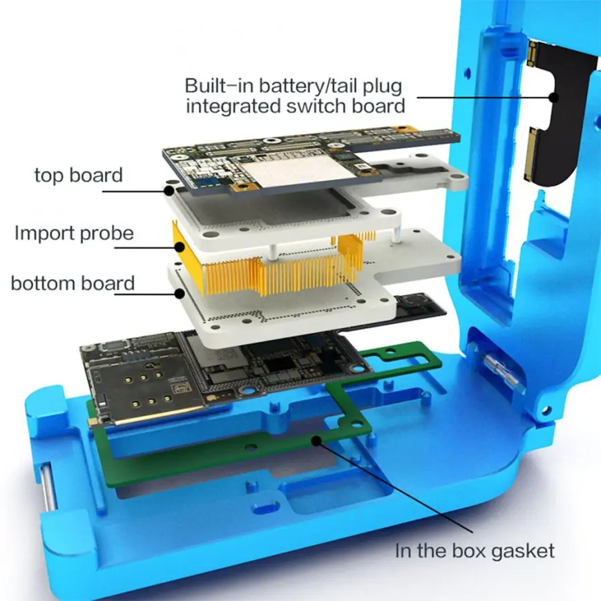 gsmjustoncct JC TX-BAS Layered Fixture For IPhone X motherboard test rack Battery No | Мобильные телефоны и аксессуары