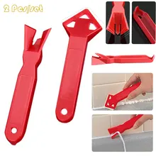 Профессиональный конопатить от удаления герметика угол скребок силиконовый раствором для удаления разбрасыватель Шпатель скребок Инструмент легко чистить 2 шт./компл шпатель шпатлевка шпатель для шпаклевки строительные