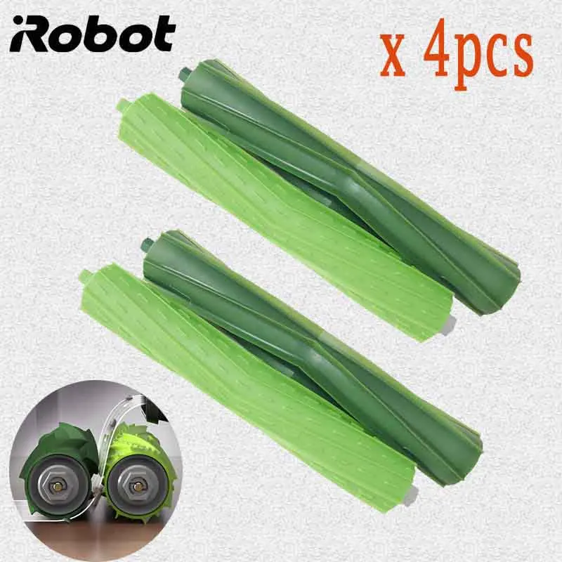 

4pcs Brush Roll for iRobot Roomba i7 E5 E6 I Series Robot Vacuum Cleaner Parts Replacement Roll Brushes Accessories Kit
