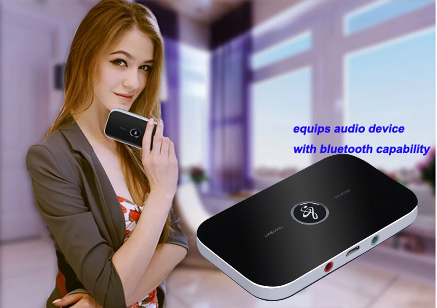 B6 bluetooth wireless audio receiver and transmitter 2in1 adapter  2