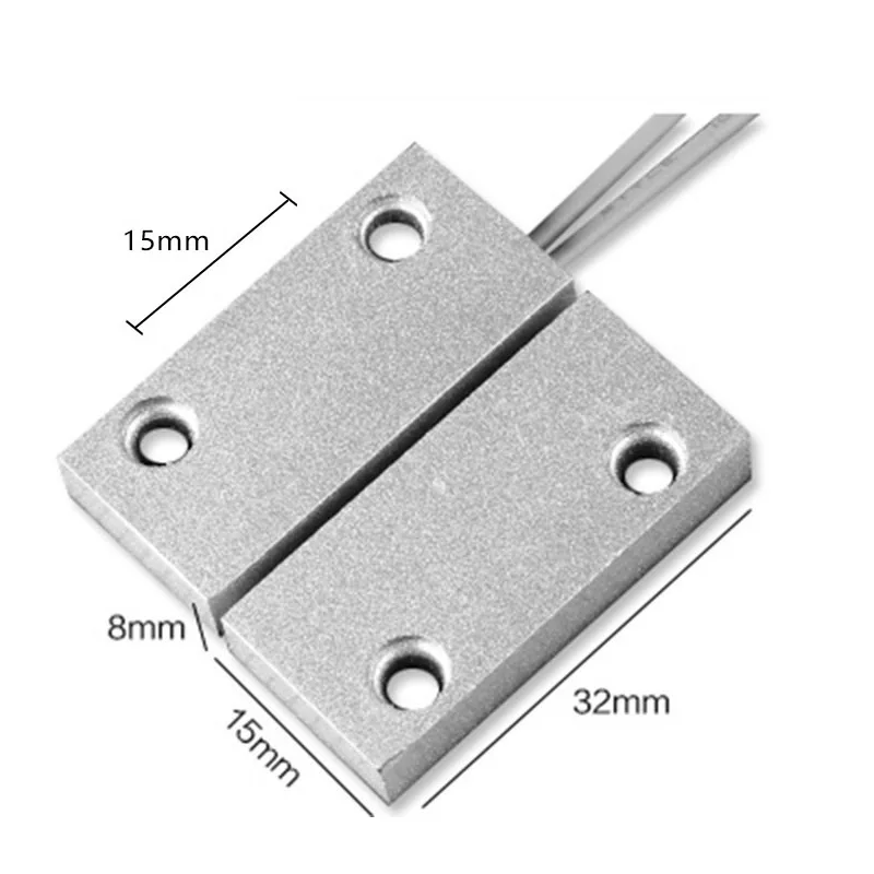 1 Pair Metal Door Sensor Switch Reed Switch Alarm Switchin