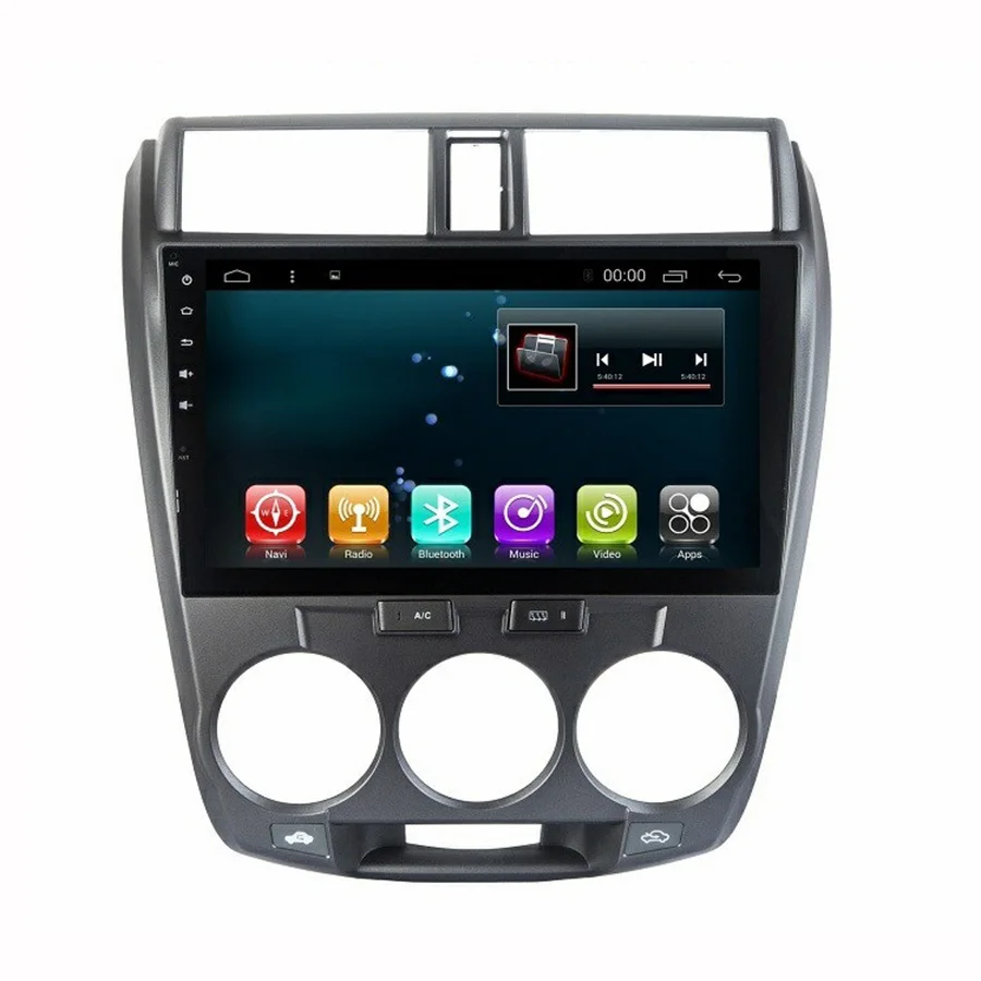 Best Asvegen HD Screen 10.2 inch Android 7.1 Quad Core Car Auto WIFI Radio Multimedia Player GPS Navigation For Honda City 2009-2014 1