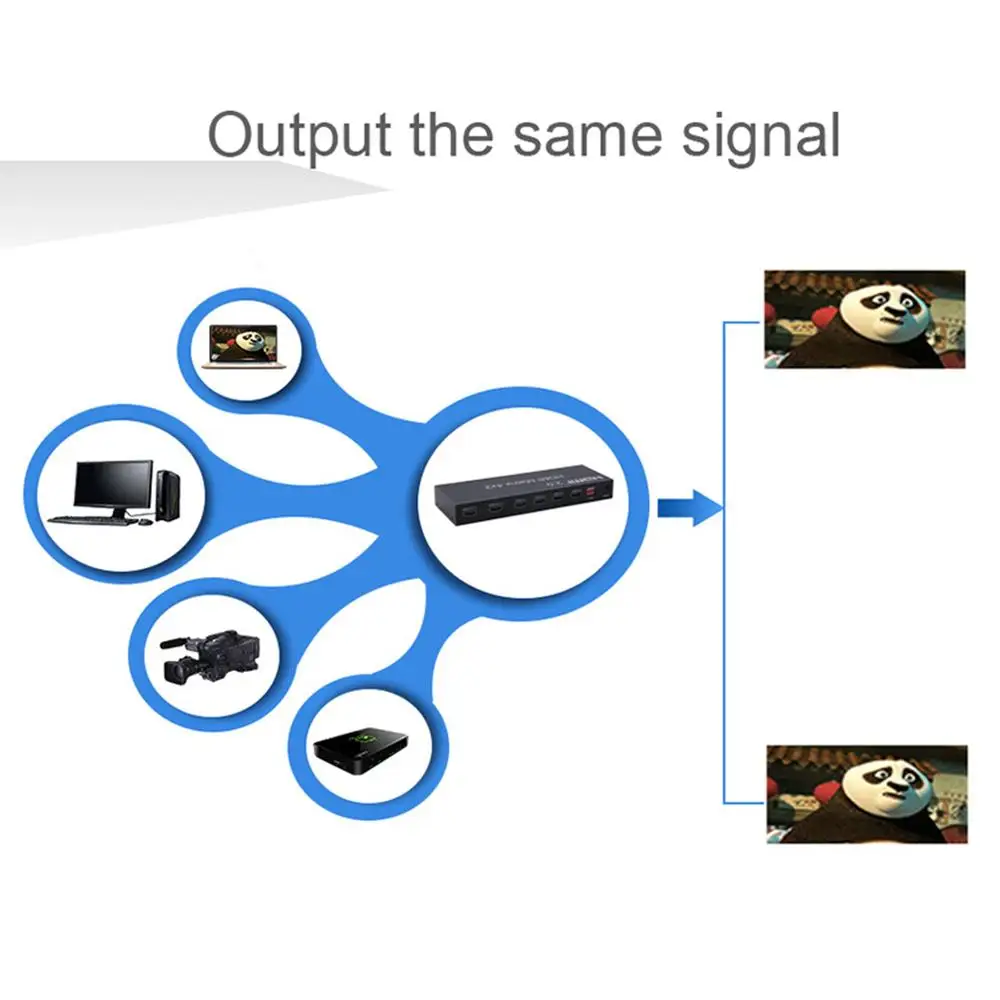 2 0 HDMI матрица 4x2 4K @ 60Hz HDR переключатель сплиттер 4 в Выход YUV 4:4:4 оптический SPDIF + 3 5 мм
