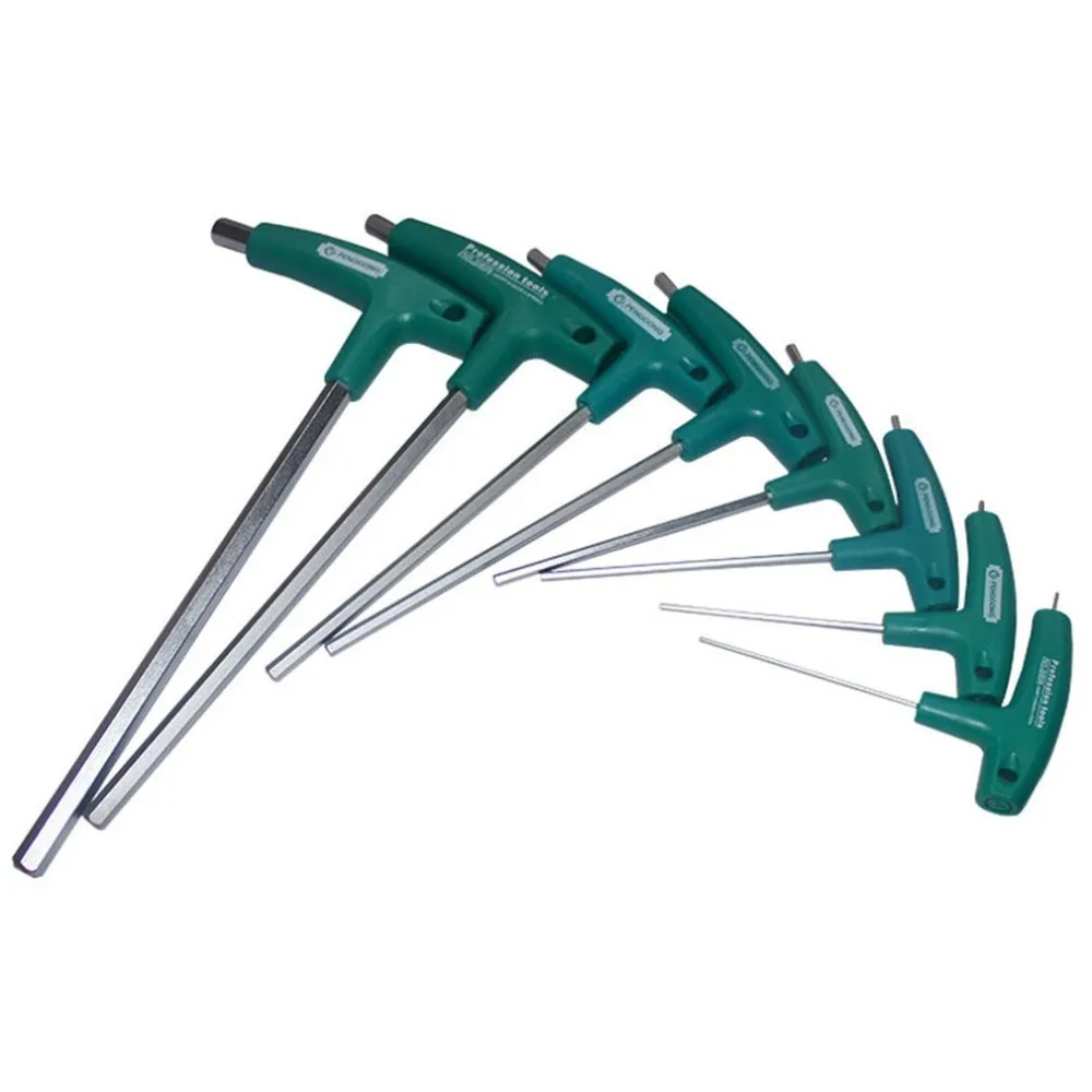 

New Arrival T Type Hex Key Allen Wrench Set With Handle Ball For Bike Car Tool Drop Shipping