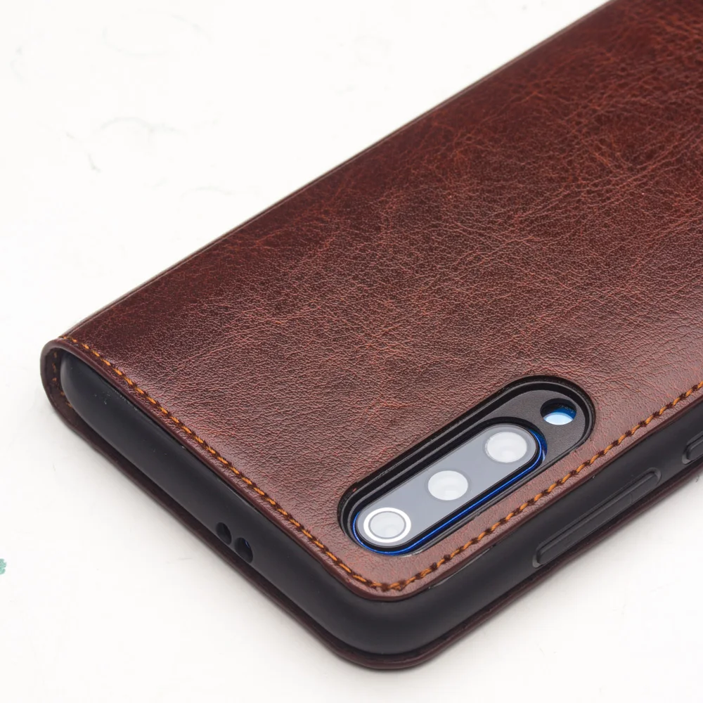 Чехол ручной работы из натуральной кожи для Xiaomi Mi 9 чехол Ультратонкий карта слот сумка откидная крышка для Xiaomi Mi 9 прозрачный чехол