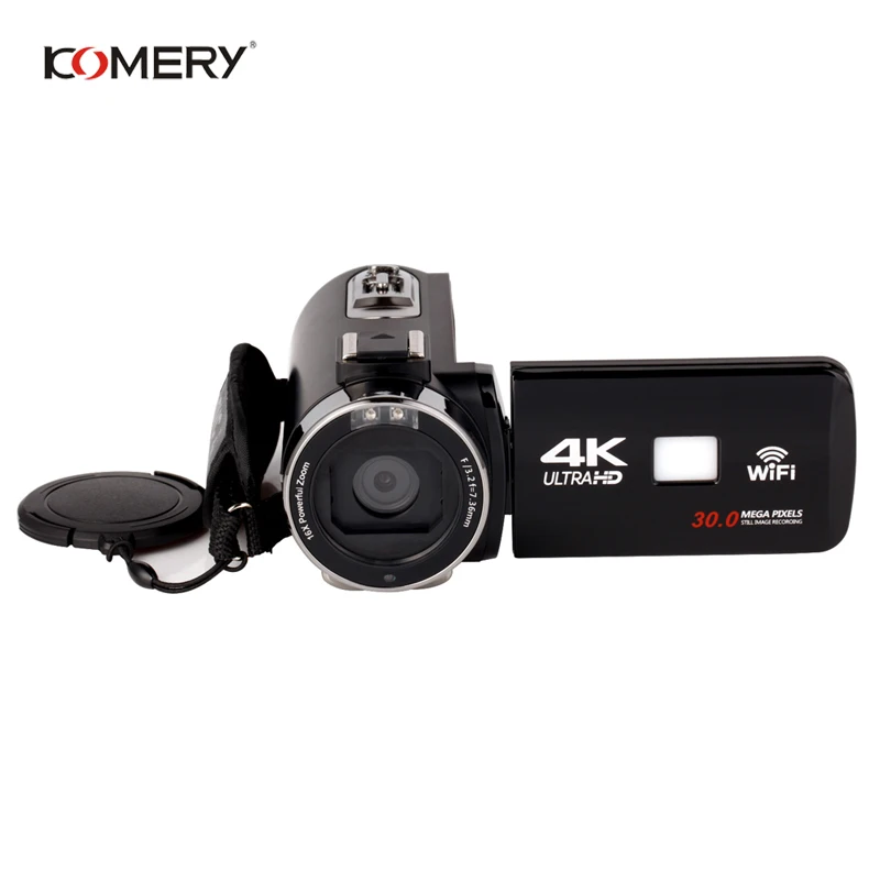 

KOMERY Original Video Camera Wifi Night Vision 3.0 Inch LCD Touch Screen Time-lapse Photography Camera Fotografica With Mic