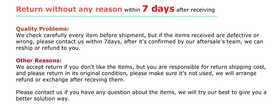 Return 7dayts