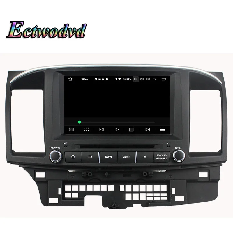 Flash Deal Ectwodvd Octa Core 4G RAM 64G ROM Android 9.0 Car Multimedia DVD Player GPS HeadUnit for MITSUBISHI LANCER 2006-2012 8
