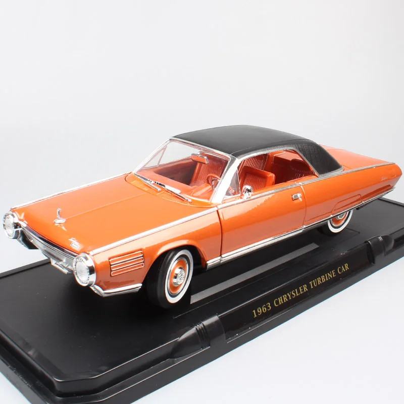 1:18 масштаб Большой классический винтажный люкс 1963 Chrysler турбинный автомобиль концепция Diecasts& транспортные средства модели игрушек подарки для детей