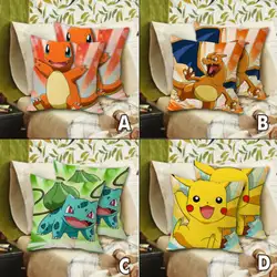 16 "карманный монстр Покемон Пикачу/Charmander/Charizard/Bulbasaur наволочки крышка Dakimakura подушки домашний декор