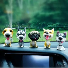 Mr Tea Автомобильные украшения качающаяся голова собака милая фигурка персонажа из мультфильма Авто интерьерные украшения дома Смола игрушки для щенка аксессуары подарок