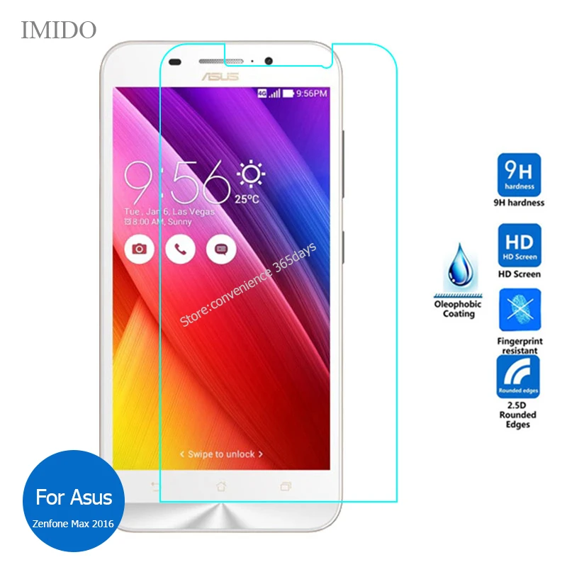 

2PCS Tempered Glass For Asus Zenfone MAx 2016 Zc550KL Screen Protector 2.5 Safety Glass On ZC 550KL ZC550 KL