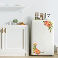 Новый творческий цветок ротанга Туалет холодильник шкаф стекло наклейки индивидуальные украшения дома наклейки на стену по