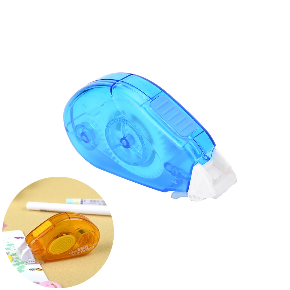 Double Sided Transfer Adhesive Sticky Correction Tape Glue Sealing Letter DIY Office Work Scrapbooking Stationery Color Random