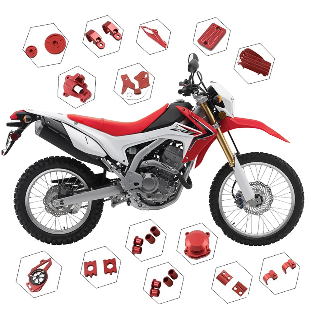 

CRF250L/M Wheel Hub Rear Chain Pump Frame Oil Filter Radiator Grill Swingarm Axle cover For Honda CRF250L CRF250M 2012 - 2015