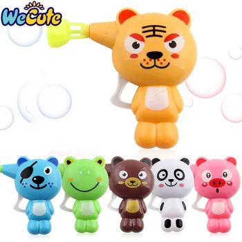 

Wecute Kids Toys Soap Water Blowing Bubbles Gun Cartoon Animal Model Bubble Machine Children Water Gun Juguete Gift Outdoor Toys