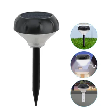 

Bright Microwave Induction Light Solar Lawn Lamp Garden Solar Lights 10 LEDs With Panel Wireless for Lawn/Wall Light Waterper