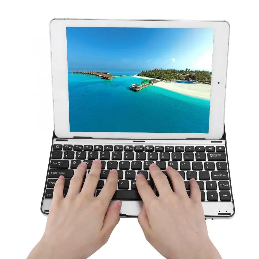 68-ключ Беспроводной Bluetooth Металл тонкий планшетный ПК клавиатура для ipad2/3/4