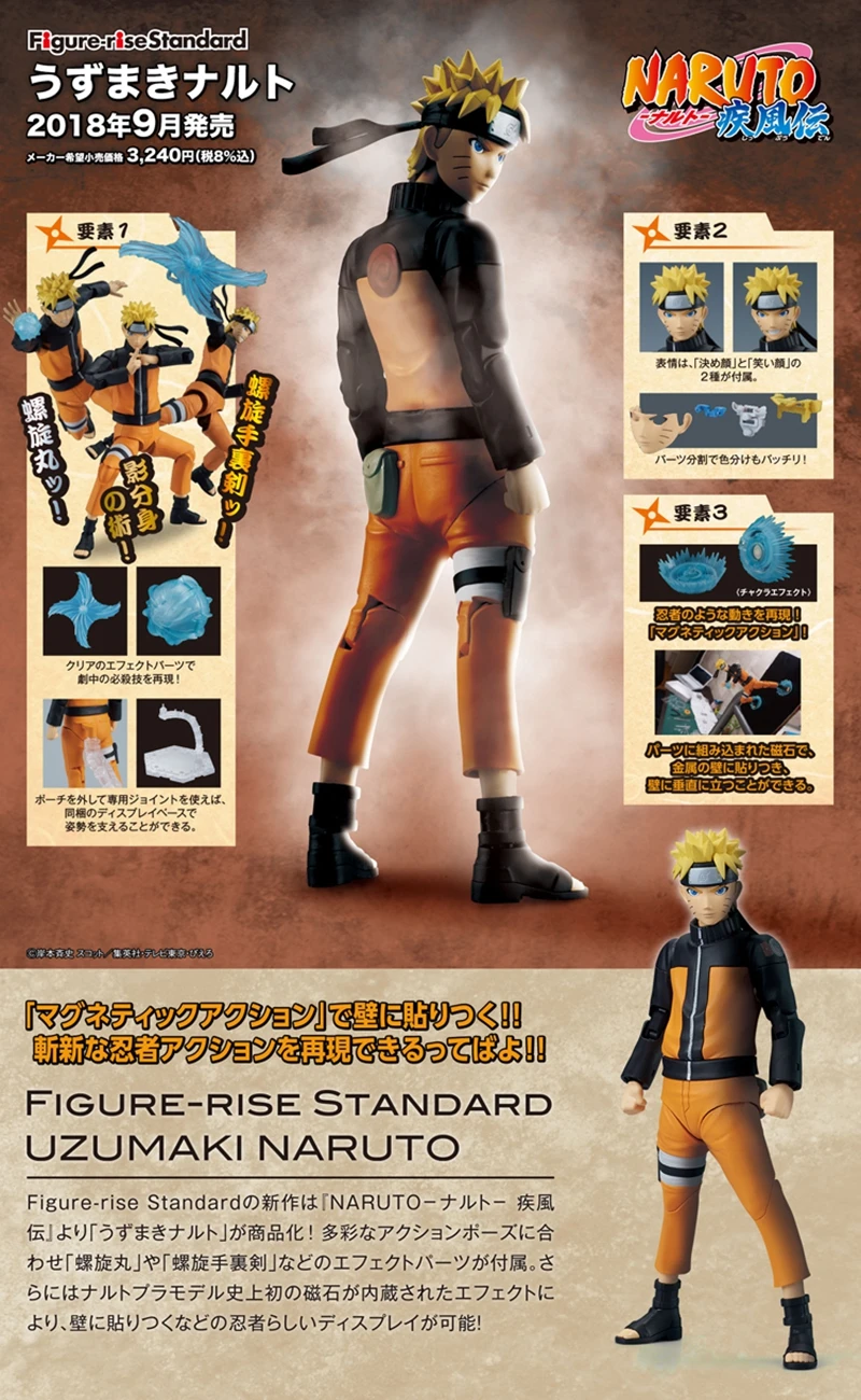 Wstxbd Original Bandai Standard 1 12 Scale Naruto Model Kit Pvc Figure Kids Dolls Toys Figurals Aliexpress