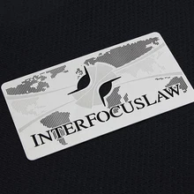 Персонализированные тиснения качества вырез нержавеющая сталь бизнес-металл карты