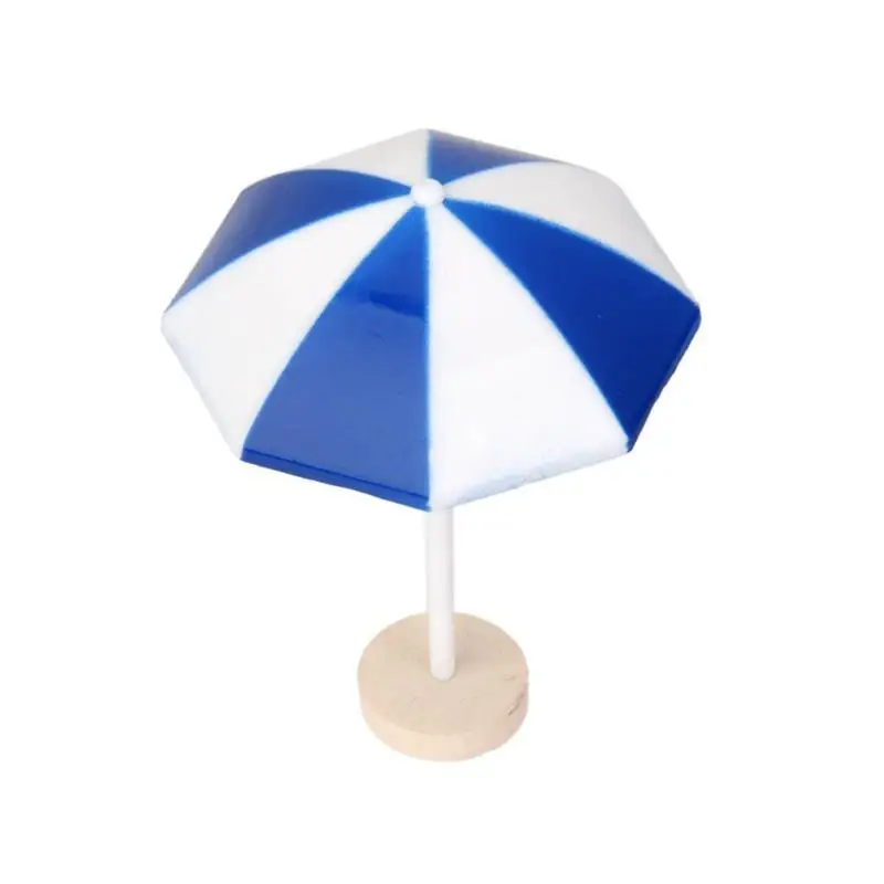 BESTOYARD пляжный зонт от солнца миниатюрный бонсай для пейзажа кукольный домик Декор - Цвет: Blue