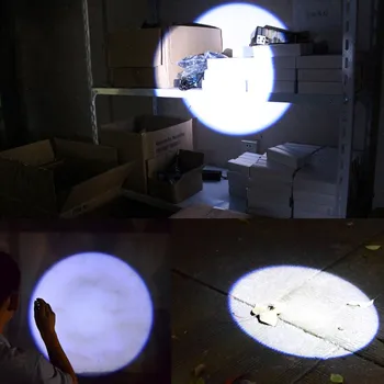 

1000LM Mini Round Moon Shape Flashlight Focus Torch Lamp Flashlights LED Lights Camping Outdoor Handle Flashlighting