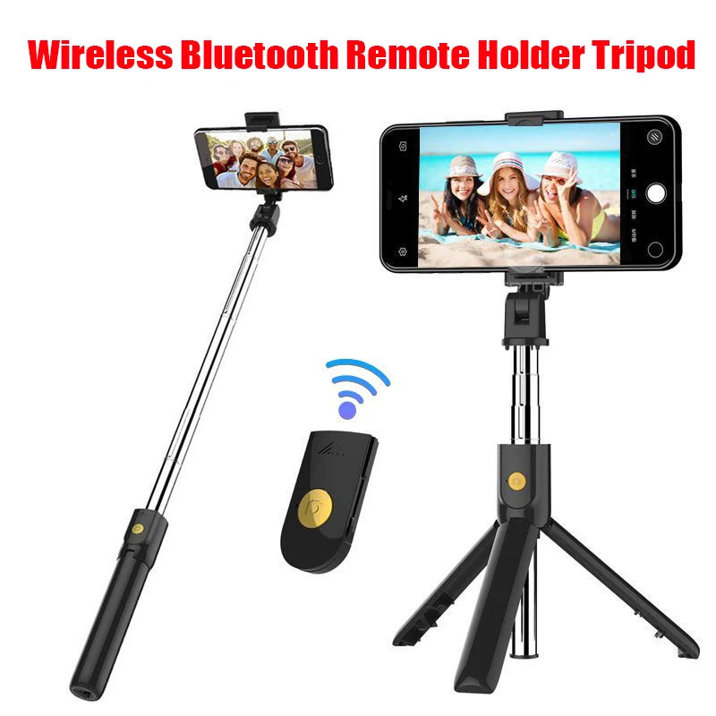 

2019 New Mobile Phone Holder Tripod Camera With Wireless Bluetooth Remote Self-Timer Artifact Rod For Phones Gopro Universal