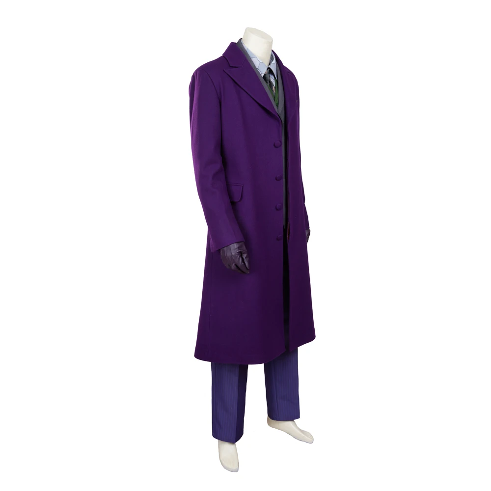 MANLUYUNXIAO Men's Dark Knight Joker Costume Halloween Cosplay Suit image 4