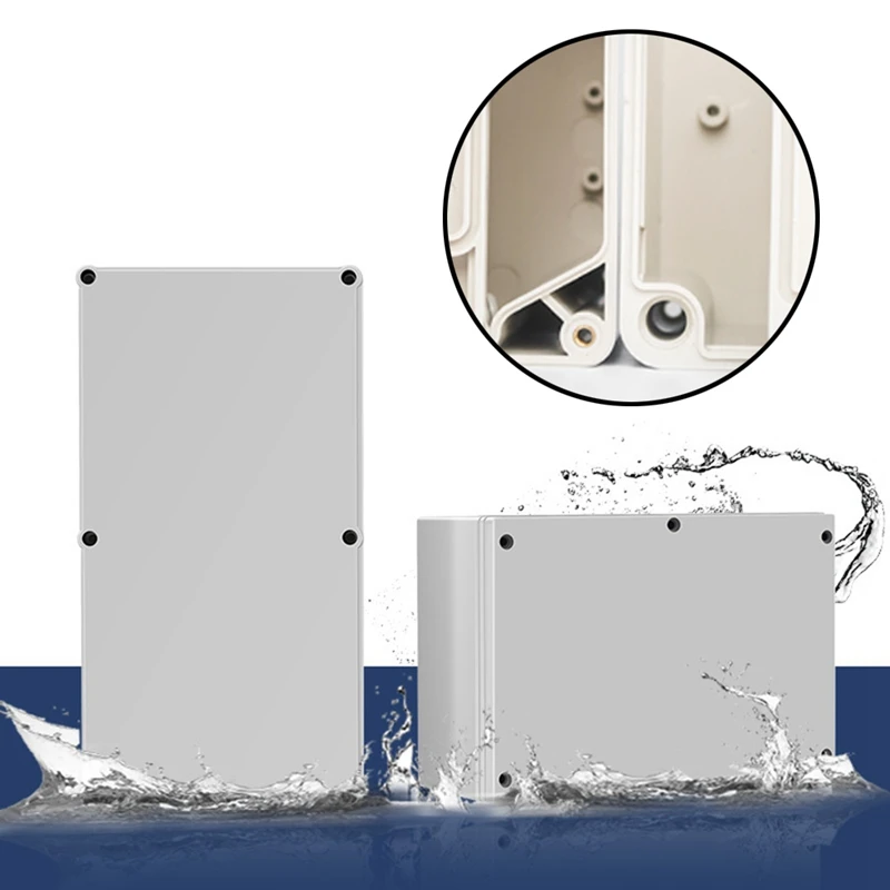 

1Pc Waterproof Plastic Enclosure Box Electronic Project Instrument Case Outdoor Junction Box Housing DIY