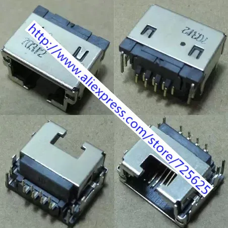 

Free Shipping 1 pcs RJ45 Module Network Jack for laptop Gateway EC49C Notebook LAN Network Jack Connector