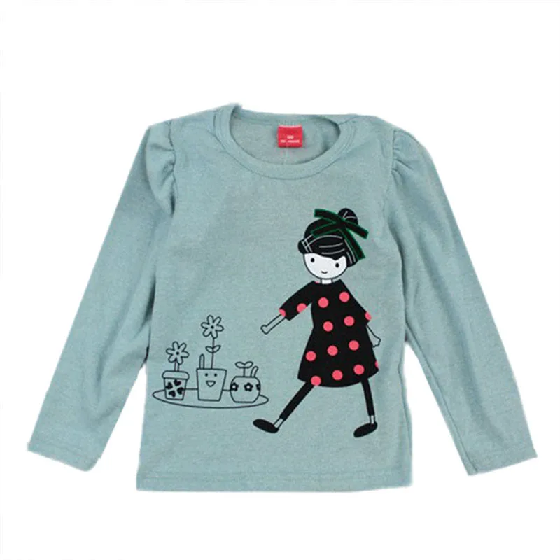 

Spring Autumn Cotton T shirt Cartoon Long Sleeve Baby Boys Girls Tees Kids Children Casual Cartoon Girl Baby Clothing