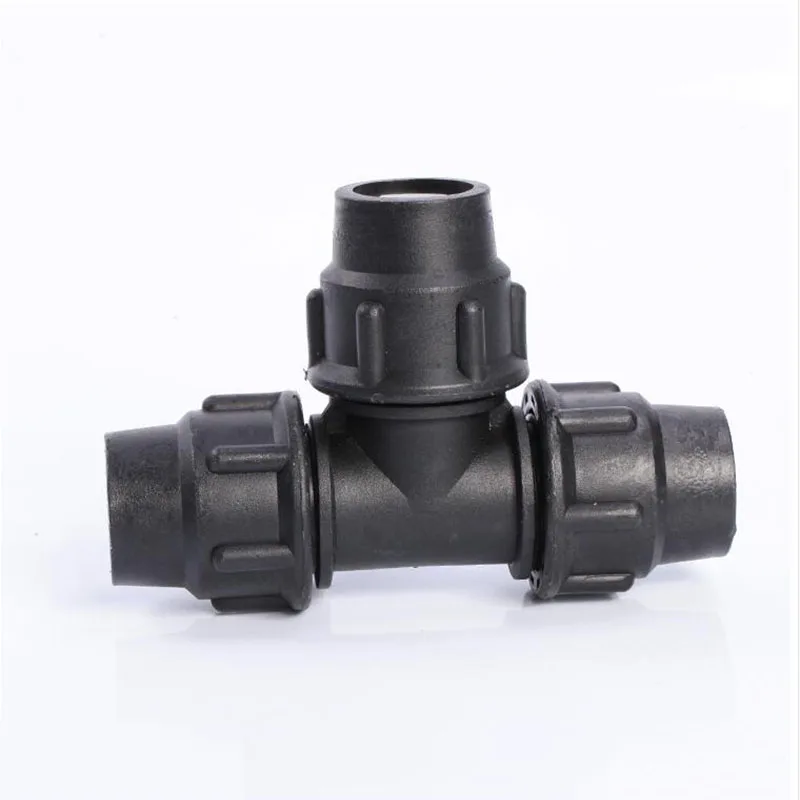 

PE quick access Tee 20MM /25MM / 50MM quick connector water pipe fittings