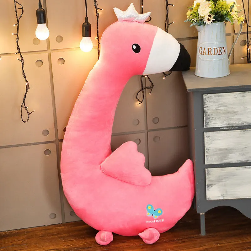 Творческий каваи мягкий Единорог динозавр Фламинго Кукла Мягкие животные ленивый Спящая Подушка игрушки для милой девушки любовника подарки на день рождения - Цвет: 2