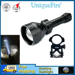 UniqueFire 1405 XM-L тактический светодиодный перезаряжаемый фонарик + прицела 5 режимов Тактический свет военный качество