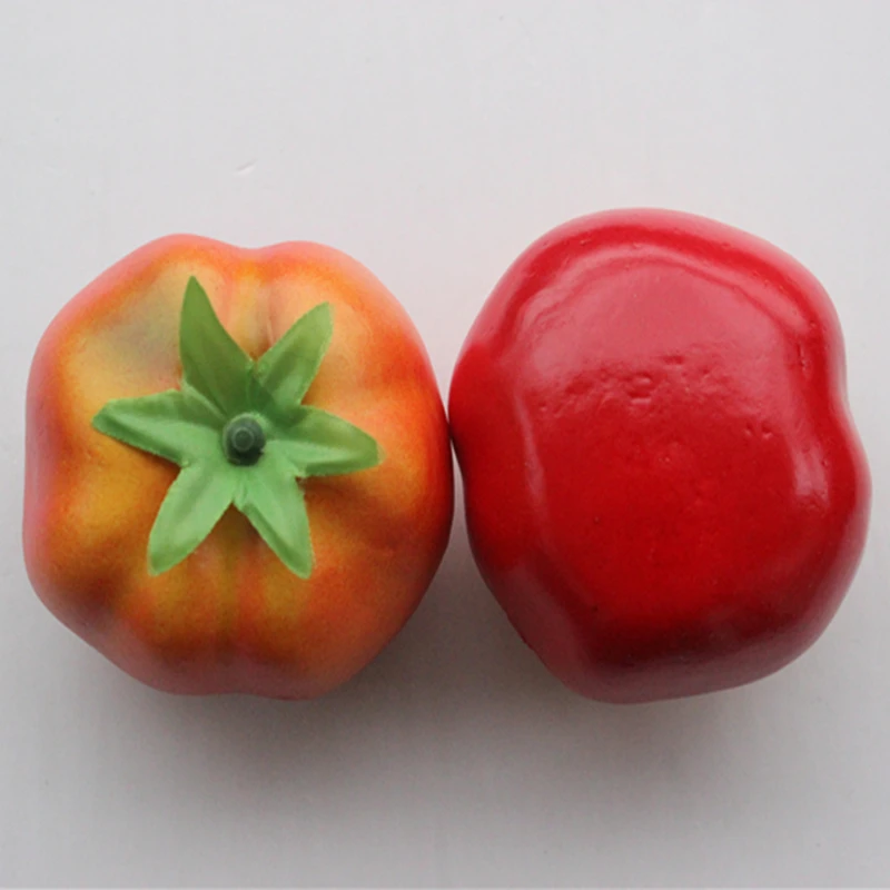 

2 pcs red Foam Tomatoes Artificial Fake Fruits Vegetables Ornaments Decor Christmas Wedding Decorations Party Props