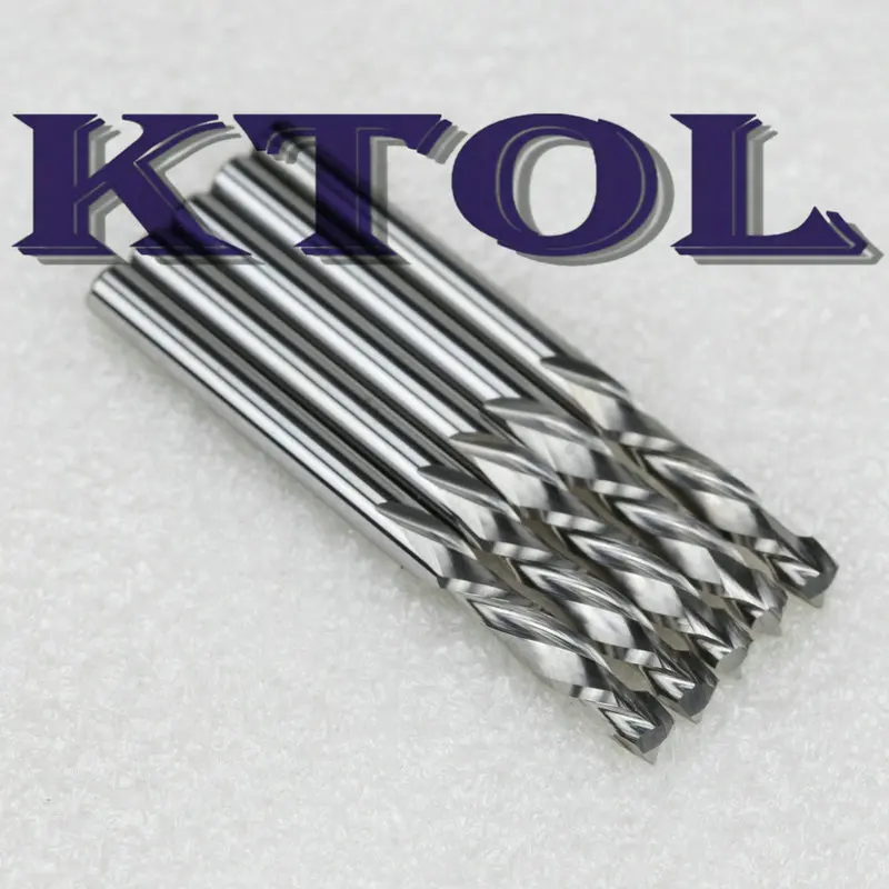 2 flute end milling cutter compression bit router tool_1