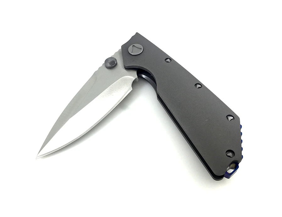 D2 Blade Tactical Folding Knife EDC Combat Pocket Survival Knives Outdoor Hunting Camping Tools Bearing System Titanium Handle