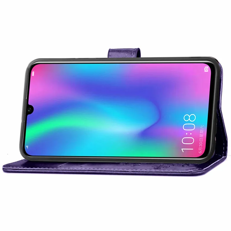 Флип кейс из искусственной кожи для Huawei Honor 10 Lite чехол книжка с бумажником