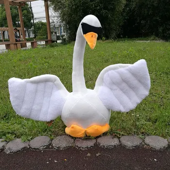 

60/80cm cute simulation white swan plush toy white goose stuffed doll chirstmas gift children's day present