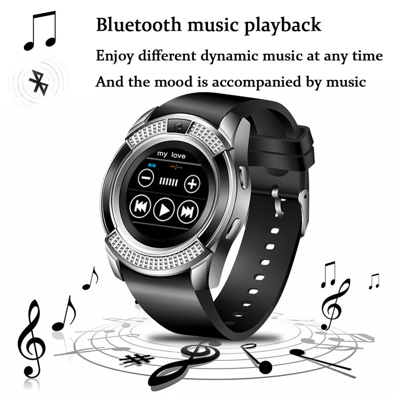 LIGE2019 новые мужские умные часы с поддержкой sim-карты, TF карты, смарт-телефон, пара часов, подключение Bluetooth, MP3 музыкальный плеер, спортивные часы