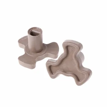 

MEXI 2Pcs 17mm Microwave Oven Turntable Roller Guide Support Coupler Tray Shaft