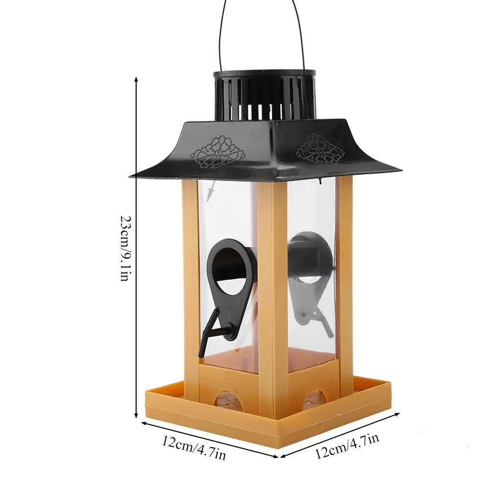 Новая солнечная кормушка для попугаев светодиодный светильник птичья кормушка станция подвесная голубь ворона попугай открытый балкон Кормление птиц