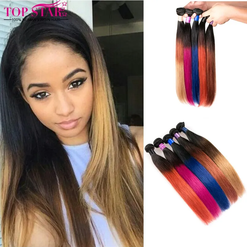 Ombre Brazilian Hair Brazilian Straight Hair Brazilian Virgin Hair Straight 3 Bundle Deals Blonde Brazilian Hair Weave Bundles