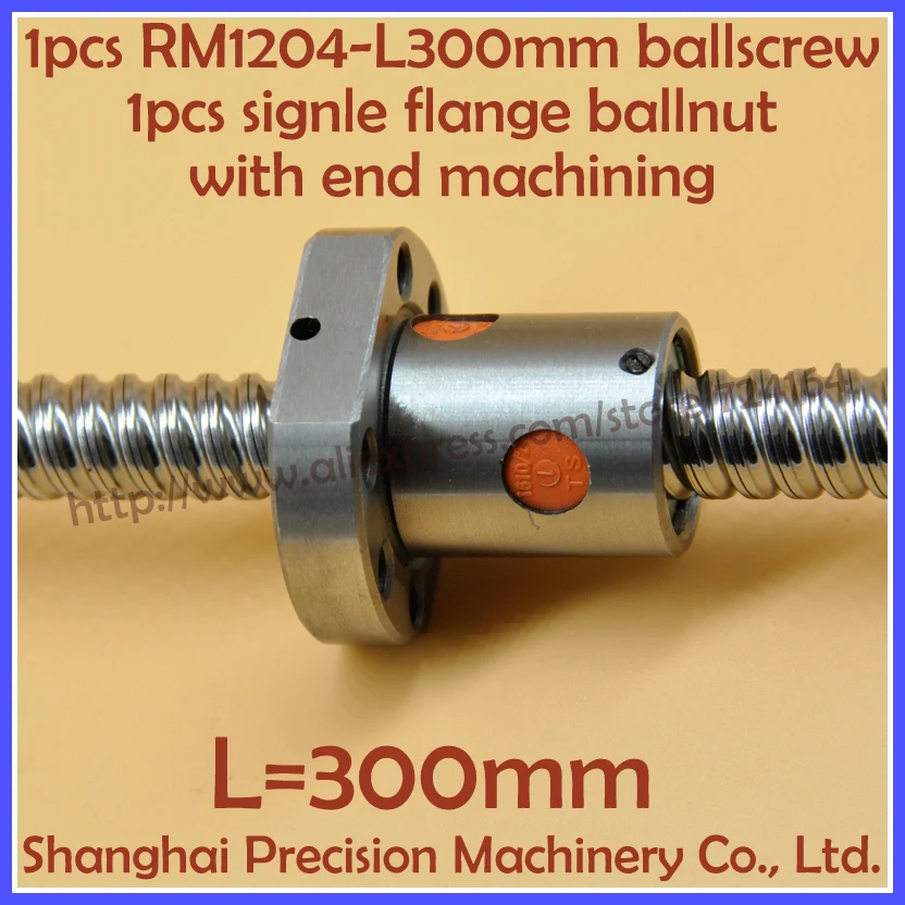 Promotion 1pc New 1204 Ballscrew L 300mm C7 Anti Backlash Rolled