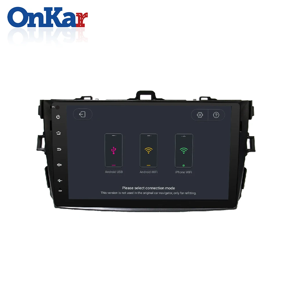 ONKAR 2 din Android для Toyota Corolla 2008 автомобильное радио GPS навигация камера заднего вида TPMS
